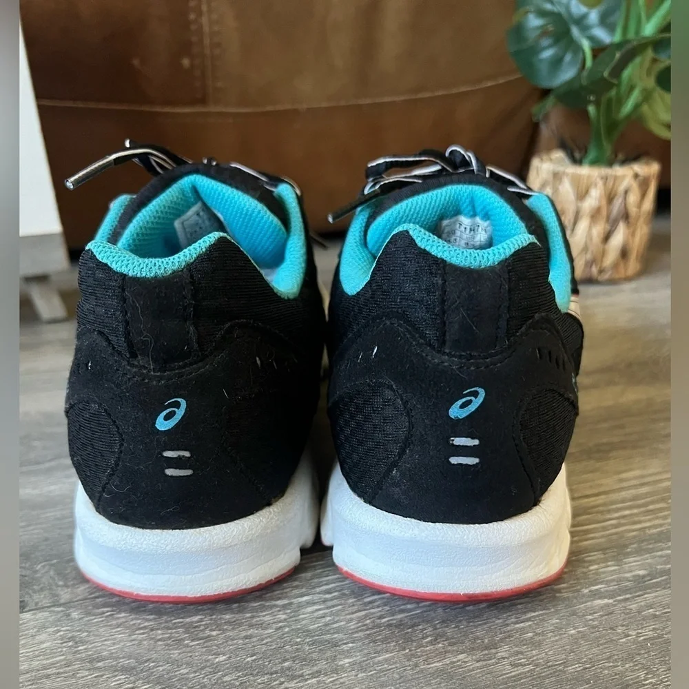 ASICS Rush 33 Ahar Black Pink & Blue Running Shoes. Size 8.5.